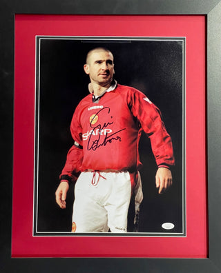 Eric Cantona Autographed 18x22 Manchester United Photo (JSA)