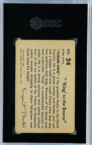 1950 Quaker Oats #24 King To The Rescue SGT Preston SGC 4.5