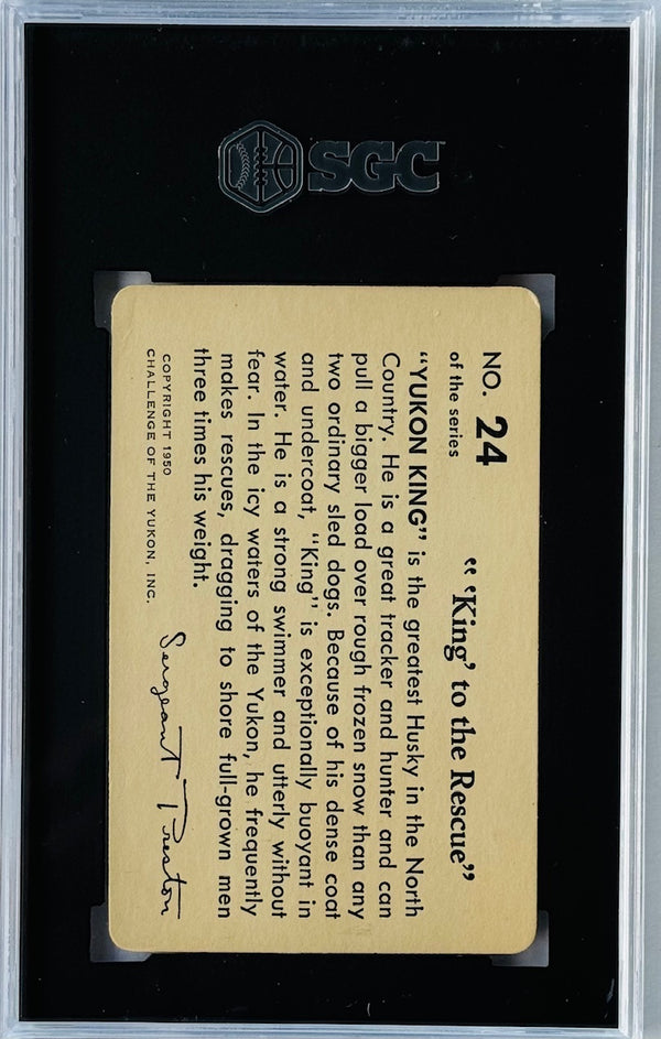 1950 Quaker Oats #24 King To The Rescue SGT Preston SGC 4.5