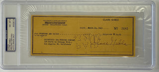 Clark Gable Autographed Check (PSA) NM-MT 8