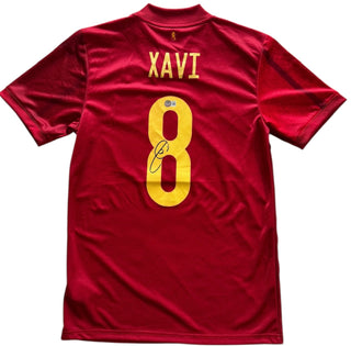 Xavi Hernandez Autographed Adidas Spain Authentic Jersey (Beckett)