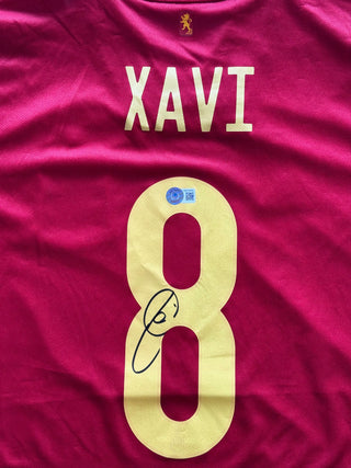 Xavi Hernandez Autographed Adidas Spain Authentic Jersey (Beckett)