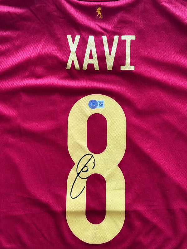 Xavi Hernandez Autographed Adidas Spain Authentic Jersey (Beckett)