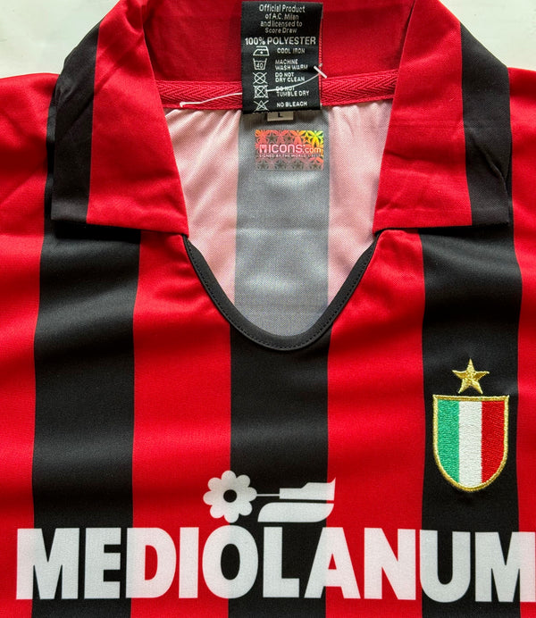Frank Rijkaard Autographed AC Milan Jersey (Icons)