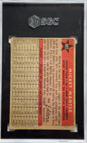 Mickey Mantle 1958 Topps All-Star #487 SGC Graded 2
