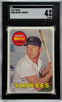 Mickey Mantle 1969 Topps #500 SGC Graded 4