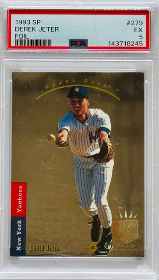 Derek Jeter 1993 Upper Deck Sp Rookie Card #279 (PSA EX 5)