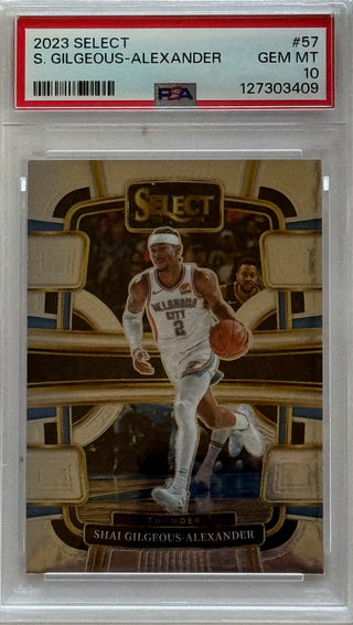 Shai Gilgeous-Alexander 2023 Select PSA Gem Mt 10