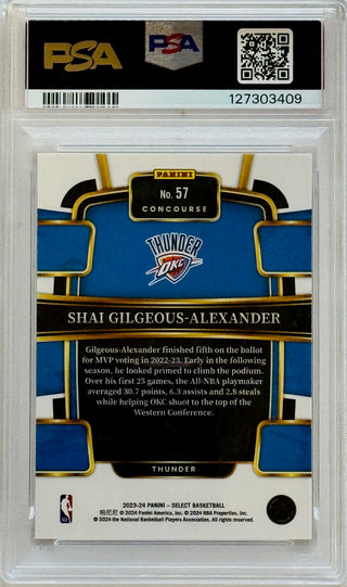 Shai Gilgeous-Alexander 2023 Select PSA Gem Mt 10