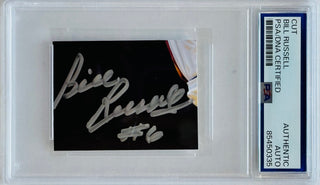 Bill Russell Autographed Cut Signature PSA Certified