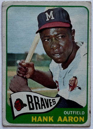 Hank Aaron 1965 Topps Baseball Card #170