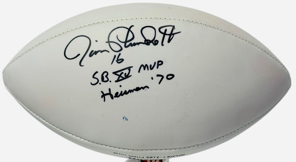 Ken Stabler & Jim Plunkett Autographed Wilson Football