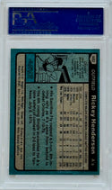 Rickey Henderson 1980 Topps Rookie Card #482 (PSA) NM-MT 8