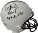 OJ McDuffie Autographed Penn State University Mini Helmet (JSA)