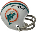 Garo Yepremian Autographed Miami Dolphins 2 Bar Mini Helmet (JSA)