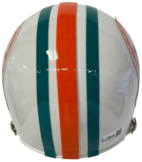 Garo Yepremian Autographed Miami Dolphins 2 Bar Mini Helmet (JSA)