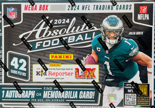 2024 Absolute Football HOBBY Mega Box (1 Auto or Mem)