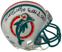 Richmond Webb & Keith Sims Autographed Miami Dolphins Mini Helmet (JSA)