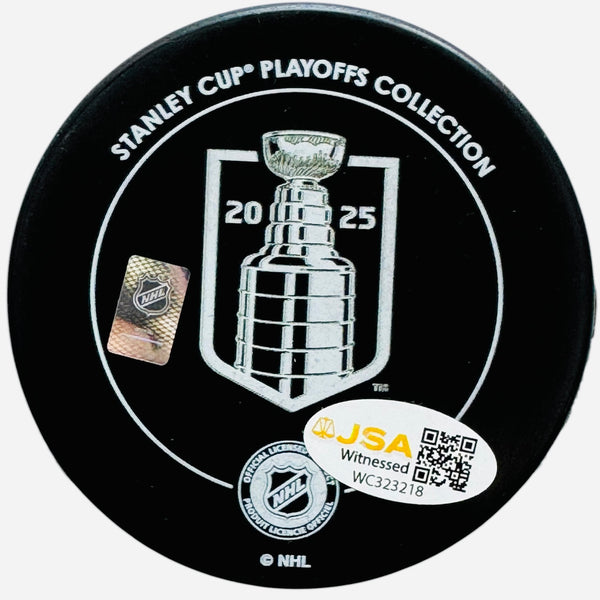 Matthew Tkachuk Signed 2025 Stanley Cup Champions Official Puck