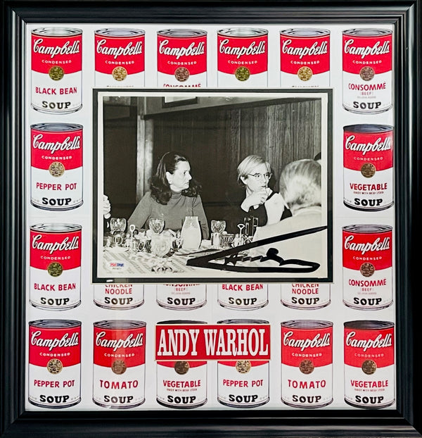 Andy Warhol Autographed Framed 8x10 Studio Photo (PSA)