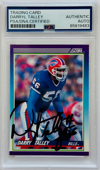 Darryl Talley Autographed 1990 Score Card #156 (PSA)