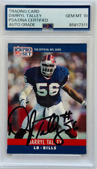 Darryl Talley Autographed 1990 Pro Set Card #47 (PSA)