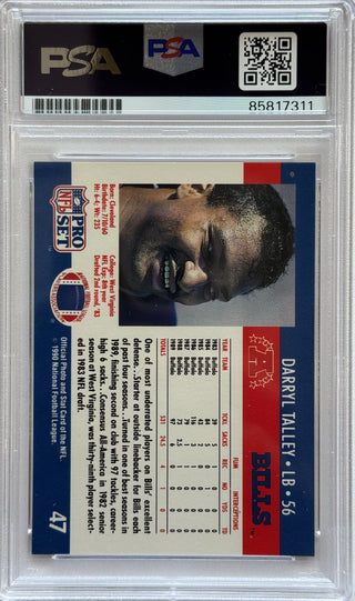 Darryl Talley Autographed 1990 Pro Set Card #47 (PSA)