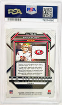 Brock Purdy 2022 Panini Prizm Black-Silver Rookie Card #PB8 (PSA) GEM MT 10