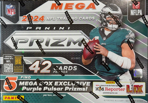 2024 Panini Prizm NFL Hobby Mega Box (Exclusive Purple Pulsar Prizms!)