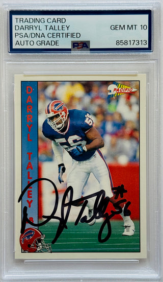 Darryl Talley Autographed 1992 Pacific Trading Card #21 (PSA)