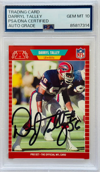 Darryl Talley Autographed 1989 Pro Set Card #31 (PSA)