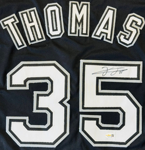 Frank Thomas Autographed White Sox Custom Jersey (JSA Witness)
