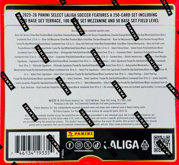 2025-26 Panini Select La Liga Soccer Hobby Box