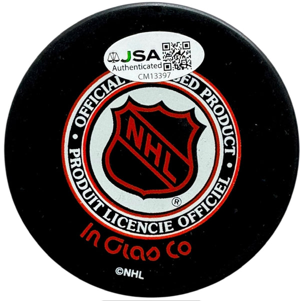 Tony Esposito Autographed Official Chicago Blackhawks Puck (JSA)