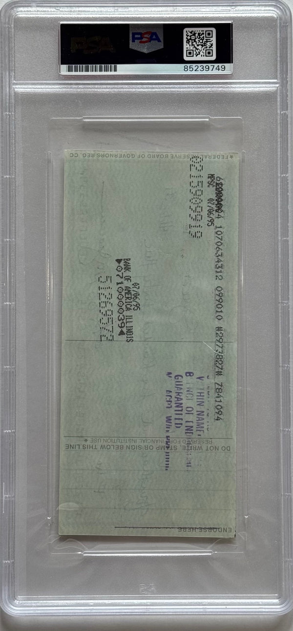 Reggie Jackson Autographed Check (PSA)