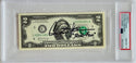 Charlie Sheen Autographed 2 Dollar Bill Slabbed (PSA Gem Mt 10)