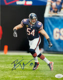 Brian Urlacher Autographed 8 x 10 Football Photo (JSA)