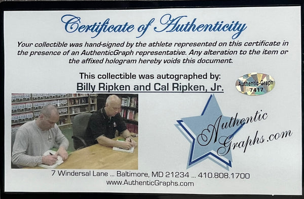 Cal & Billy Ripken Play Baseball The Ripken Way Signed Book (JSA)