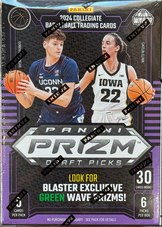 2024 Prizm Draft Picks Basketball Collegiate Hobby Blaster (Exclusive Green Wave Prizms!)