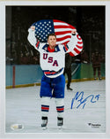 Matthew Tkachuk Autographed 8x10 Olympics Team USA (JSA Witness)