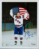 Matthew Tkachuk Autographed 8x10 Olympics Team USA (JSA Witness)