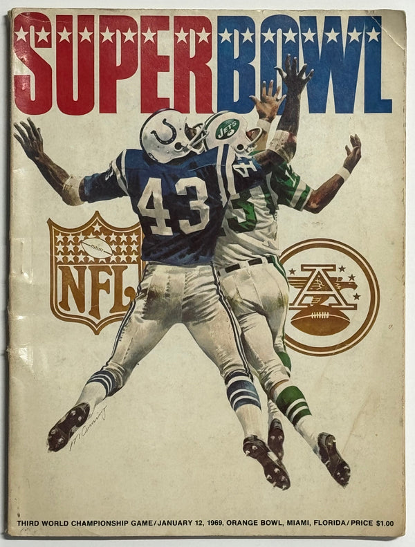 Super Bowl III Official Game Program Jets vs Colts