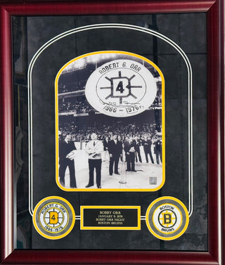 Bobby Orr Autographed Bruins 16x20 Framed Hockey Photo
