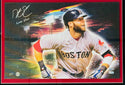Dustin Pedroia Autographed Red Sox 11x14 Framed Canvas Photo (JSA)