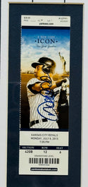 Derek Jeter Autographed Framed Ticket July 8 2013 (Steiner)