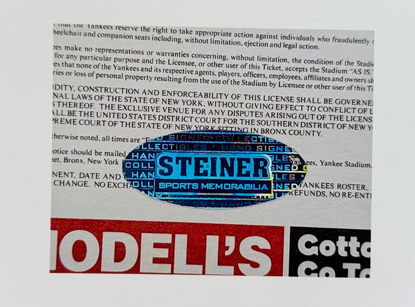 Derek Jeter Autographed Framed Ticket July 8 2013 (Steiner)