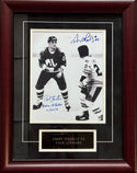 Terry O'Reilly & Paul Stewart Autographed Bruins 8x10 Framed Hockey Photo (JSA)