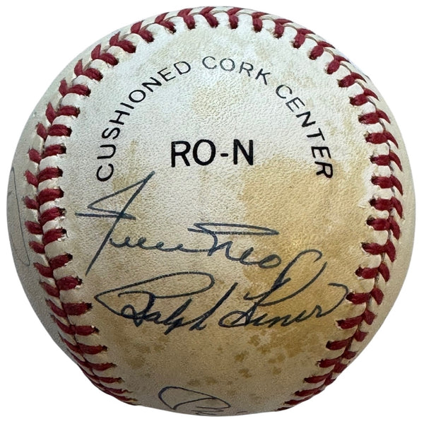 50 Home Run Club Autographed Official Baseball Mantle & Mays (JSA)