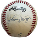 50 Home Run Club Autographed Official Baseball Mantle & Mays (JSA)