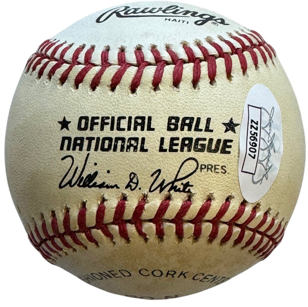 50 Home Run Club Autographed Official Baseball Mantle & Mays (JSA)